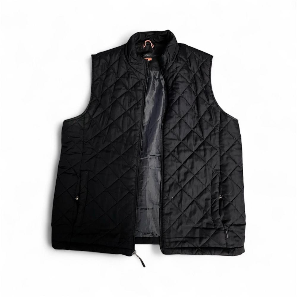 Hawke & Co Men's Black Quilted Vest‎